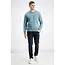 Gabbiano Gabbiano 15094 Round Neck Logo Branded Teal Blue - Regular Fit