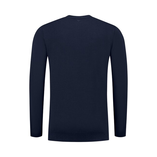 PurePath (by PureWhite) PurePath 25010816 Braided Knitwear Sweater Navy - Regular Fit