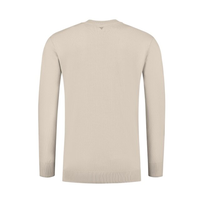 PurePath (by PureWhite) PurePath 25010816 Braided Knitwear Sweater Sand - Regular Fit