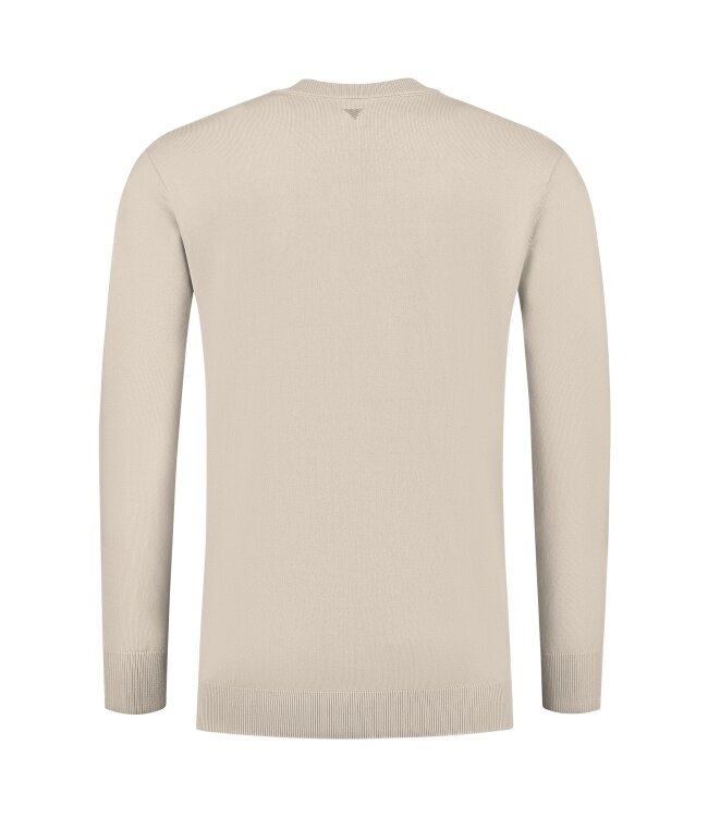 PurePath (by PureWhite) PurePath 25010816 Braided Knitwear Sweater Sand - Regular Fit