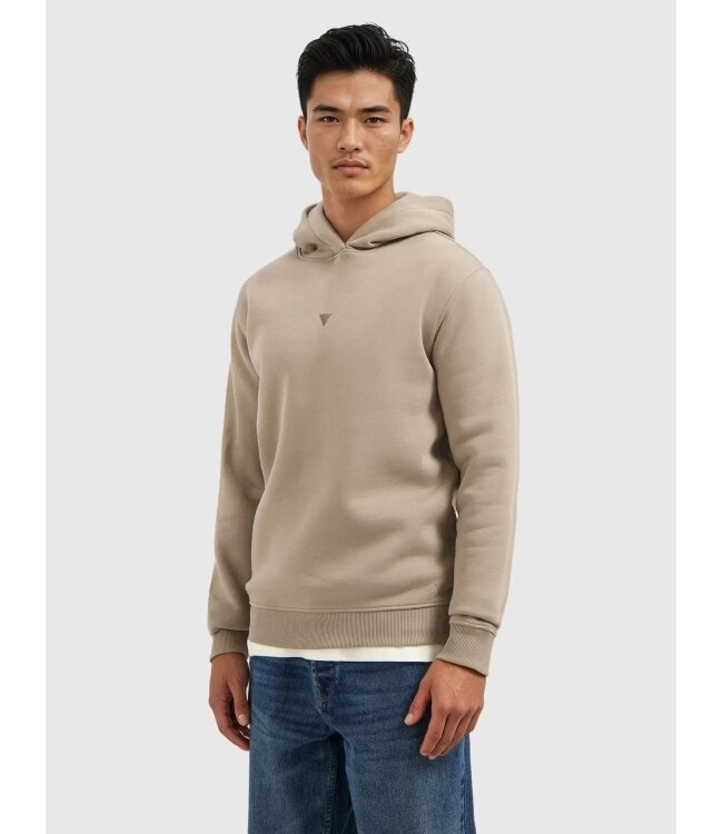 PurePath (by PureWhite) PurePath 25030302 Call Me If You Get Lost Hoodie Taupe - Regular Fit