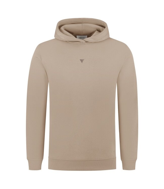 PurePath (by PureWhite) PurePath 25030302 Call Me If You Get Lost Hoodie Taupe - Regular Fit