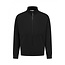 PurePath (by PureWhite) PurePath 25010301 Stand-Up Collar Zip Sweater Black - Loose Fit