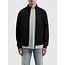 PurePath (by PureWhite) PurePath 25010301 Stand-Up Collar Zip Sweater Black - Loose Fit