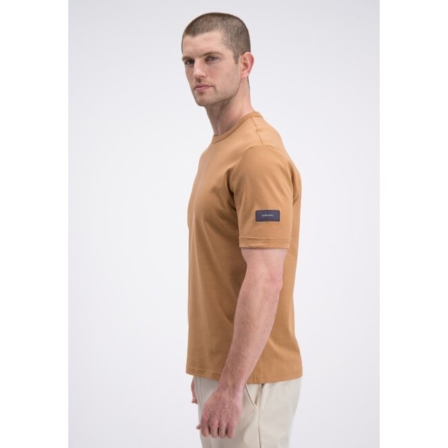 Gabbiano Gabbiano 156215 Premium Interlock T-Shirt Roasted Pecan - Regular Fit