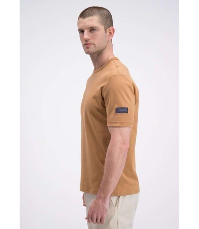 Gabbiano Gabbiano 156215 Premium Interlock T-Shirt Roasted Pecan - Regular Fit