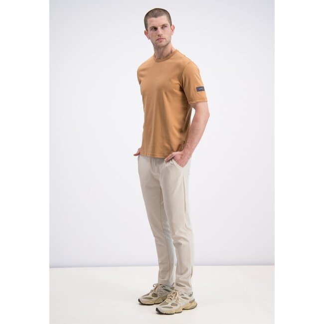 Gabbiano Gabbiano 156215 Premium Interlock T-Shirt Roasted Pecan - Regular Fit