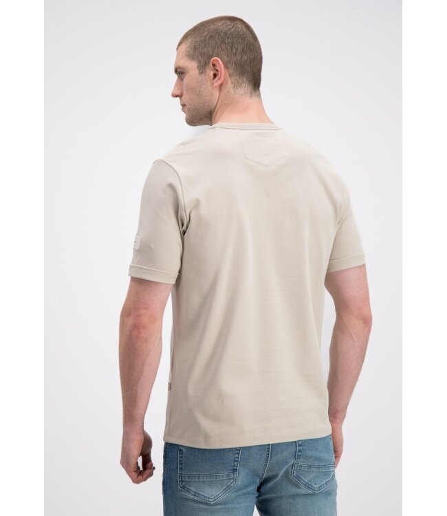 Gabbiano Gabbiano 156215 Premium Interlock T-Shirt Ivory Bone - Regular Fit