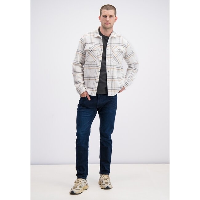 Gabbiano Gabbiano 336236 Overshirt Flannel Wafelstructuur Ivory Bone - Regular Fit