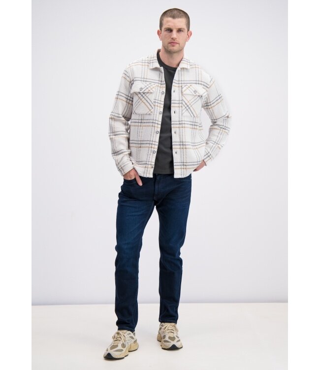 Gabbiano Gabbiano 336236 Overshirt Flannel Wafelstructuur Ivory Bone - Regular Fit