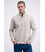 Gabbiano Gabbiano 776280 Half Zip Jacquard Sweater Ivory Bone - Regular Fit
