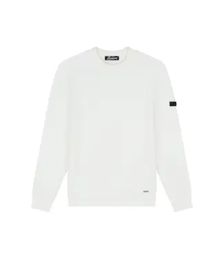 Malelions Knitted Rib Sweater - Slim Fit