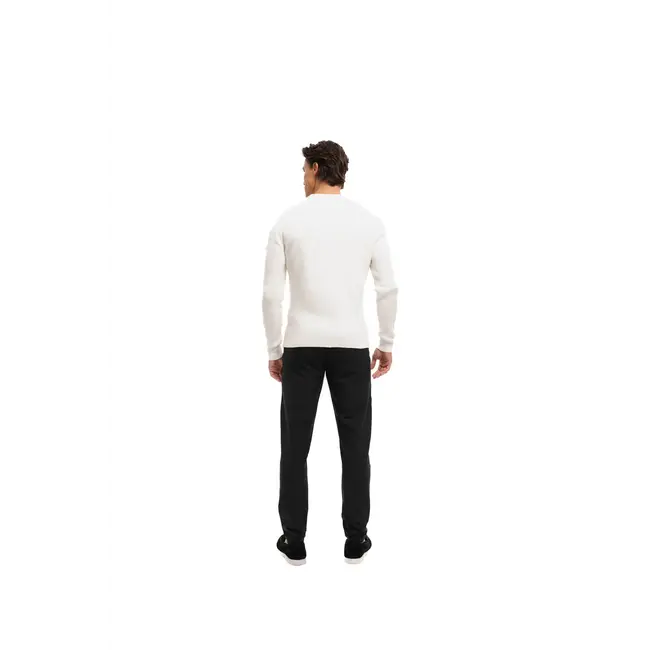 Malelions Malelions Men Knitted Rib Sweater Off-White