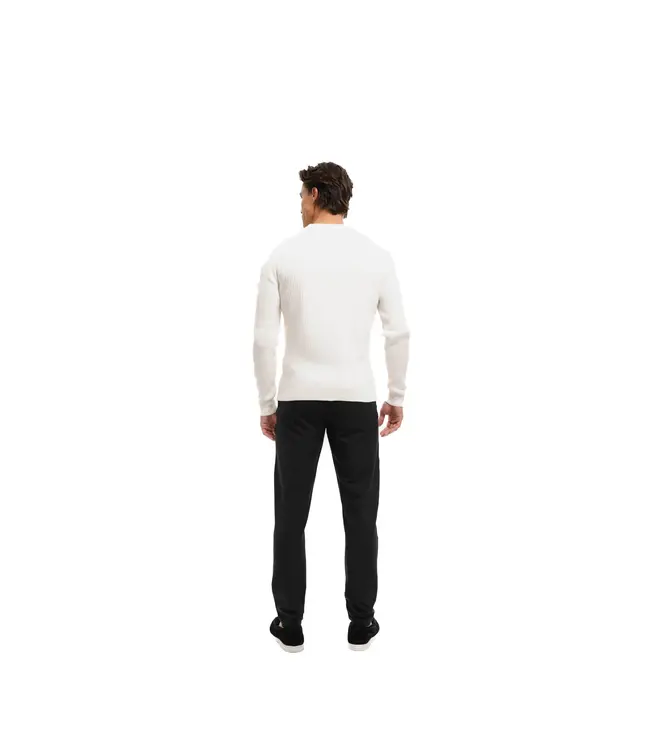 Malelions Malelions Men Knitted Rib Sweater Off-White