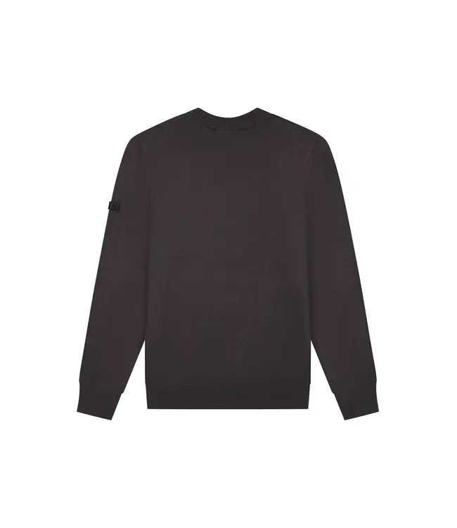 Malelions Malelions Men Knitted Crewneck Mulch Brown - Slim Fit