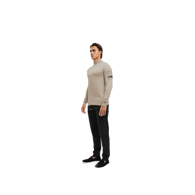 Malelions Malelions Men Knitted Turtleneck Sand - Slim Fit