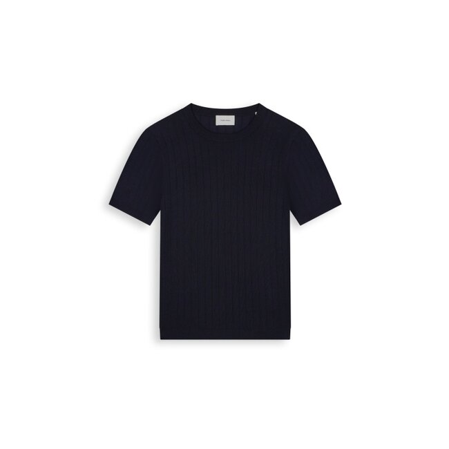 PurePath (by PureWhite) PurePath 26010808 Drop-Needle Knit Shirt Dark Navy - Regular Fit