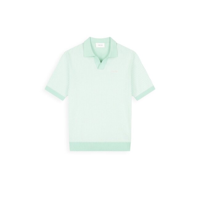PurePath (by PureWhite) PurePath 26010807 Ladder Stitch Knit Polo Mint - Regular Fit