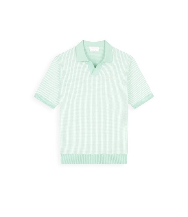 PurePath (by PureWhite) PurePath 26010807 Ladder Stitch Knit Polo Mint - Regular Fit