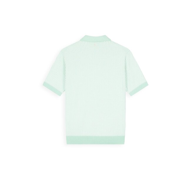 PurePath (by PureWhite) PurePath 26010807 Ladder Stitch Knit Polo Mint - Regular Fit