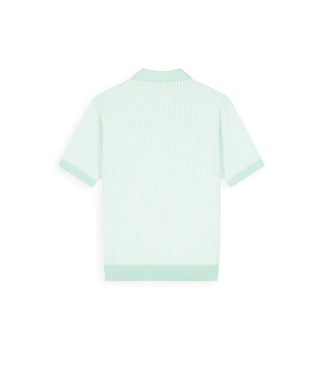 PurePath (by PureWhite) PurePath 26010807 Ladder Stitch Knit Polo Mint - Regular Fit