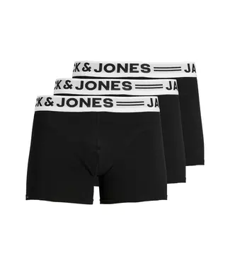 Jack & Jones 3-PACK SENSE BOXERSHORTS BLACK/WHITE