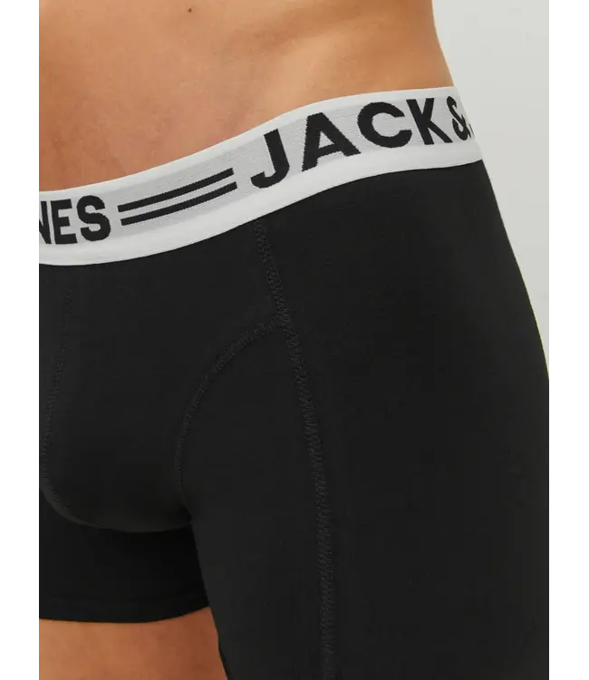Jack & Jones Jack & Jones 12081832 3-PACK SENSE BOXERSHORTS BLACK/WHITE
