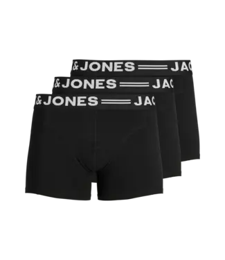 Jack & Jones 3-PACK SENSE BOXERSHORTS BLACK/BLACK