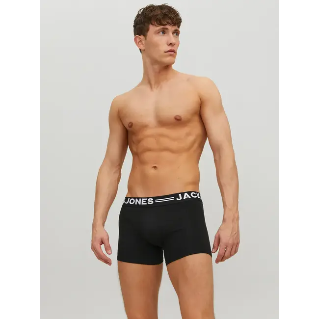 Jack & Jones Jack & Jones 12081832 3-PACK SENSE BOXERSHORTS BLACK/BLACK