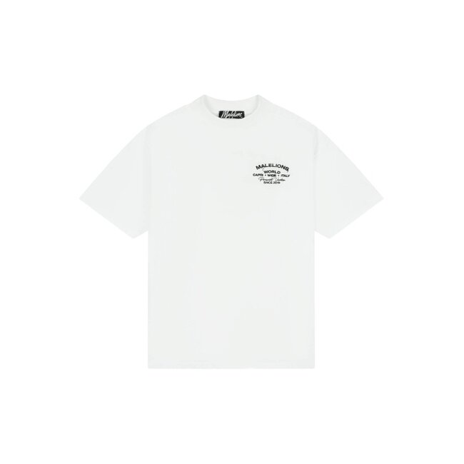 Malelions Malelions Men Permanent Vacation T-Shirt White - Oversized Fit