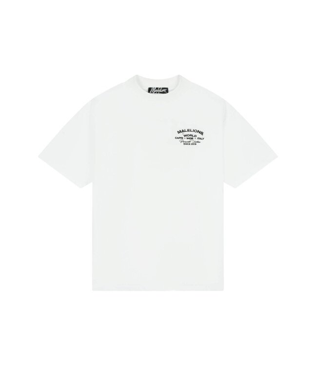 Malelions Malelions Men Permanent Vacation T-Shirt White - Oversized Fit