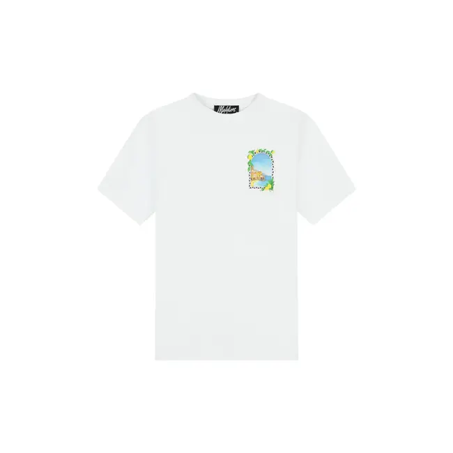 Malelions Malelions Men Amalfi Window T-Shirt White - Regular Fit