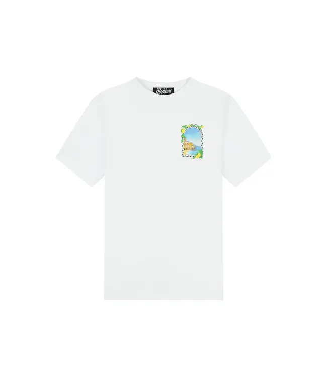 Malelions Malelions Men Amalfi Window T-Shirt White - Regular Fit
