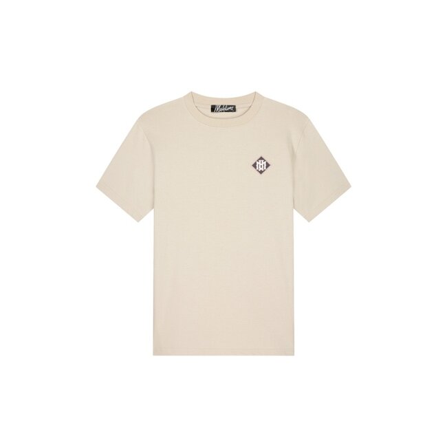 Malelions Malelions Men Gothic Tile T-Shirt Light Taupe - Regular Fit