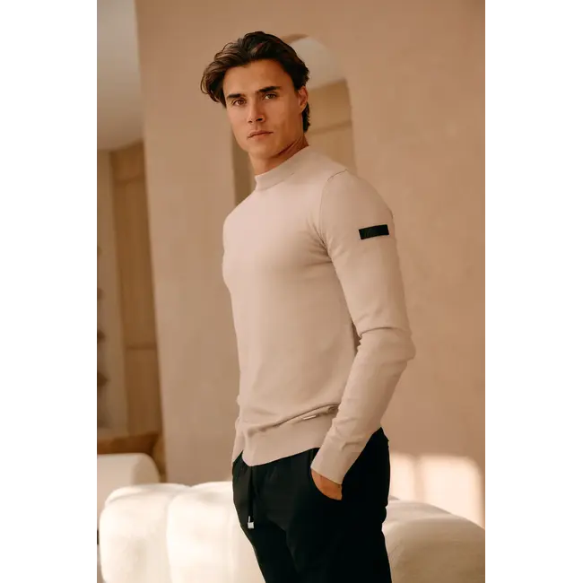 Malelions Malelions Men Knitted Crewneck Sand - Slim Fit