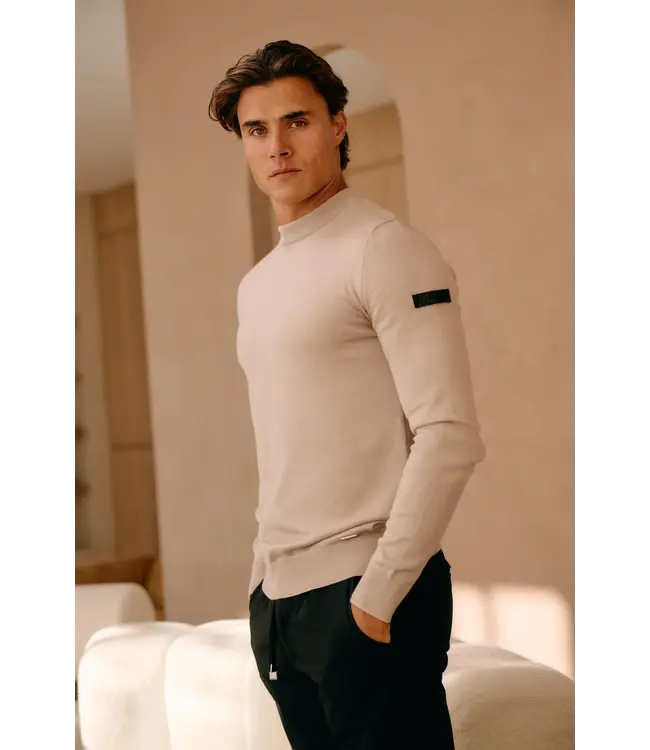 Malelions Malelions Men Knitted Crewneck Sand - Slim Fit