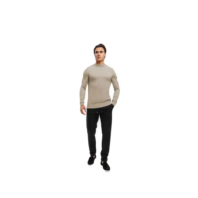 Malelions Malelions Men Knitted Crewneck Sand - Slim Fit