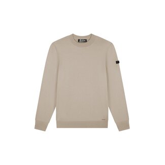 Malelions Malelions Men Knitted Crewneck Sand - Slim Fit