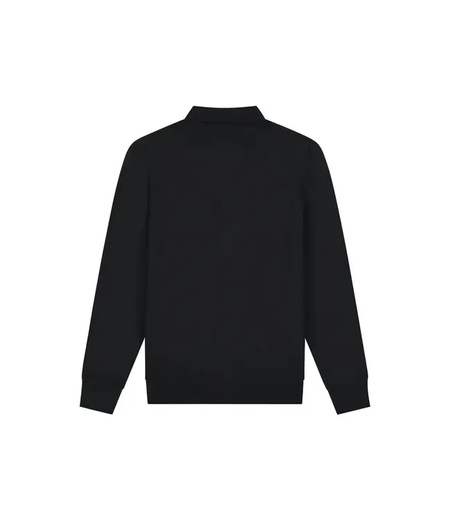 Malelions Malelions Men Knitted Longsleeve Polo Black