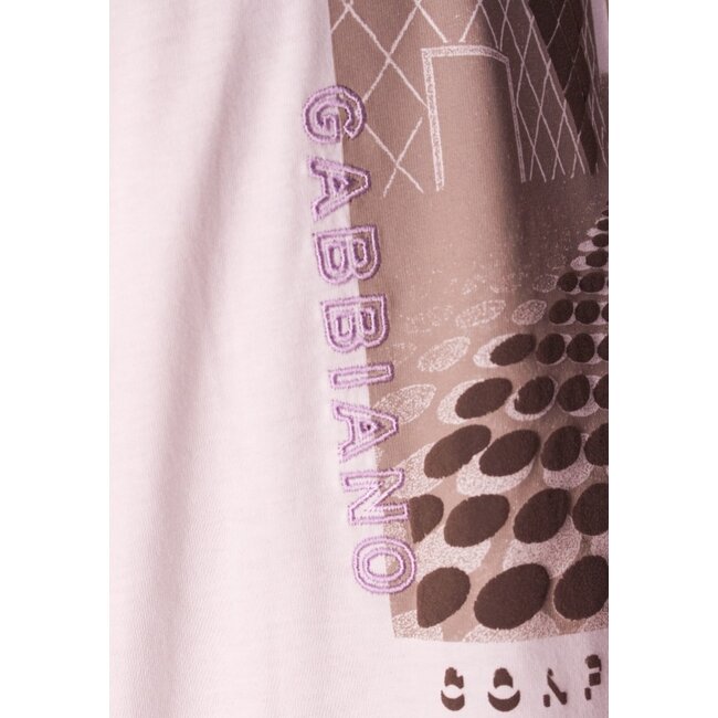 Gabbiano Gabbiano 1565111 Bara T-Shirt Jersey Backprint Ecru - Regular Fit
