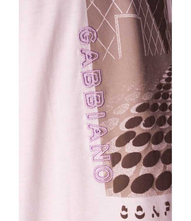 Gabbiano Gabbiano 1565111 Bara T-Shirt Jersey Backprint Ecru - Regular Fit