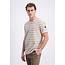 Gabbiano Gabbiano 1565109 Sovia T-Shirt Jacquard Jersey Striped Wood Brown - Regular Fit