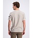 Gabbiano Gabbiano 1565109 Sovia T-Shirt Jacquard Jersey Striped Wood Brown - Regular Fit