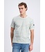 Gabbiano Gabbiano 1565109 Sovia T-Shirt Jacquard Jersey Striped Lagoon Green - Regular Fit