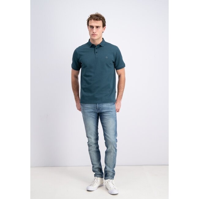Gabbiano Gabbiano 2365212 Polo Shortsleeve Waffle Structure Forest Green - Regular Fit