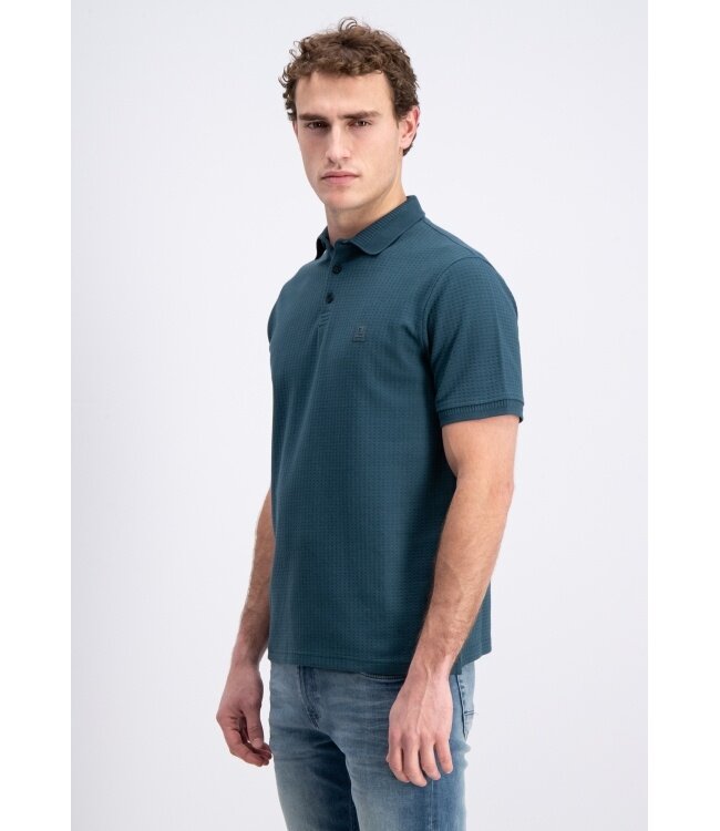 Gabbiano Gabbiano 2365212 Polo Shortsleeve Waffle Structure Forest Green - Regular Fit