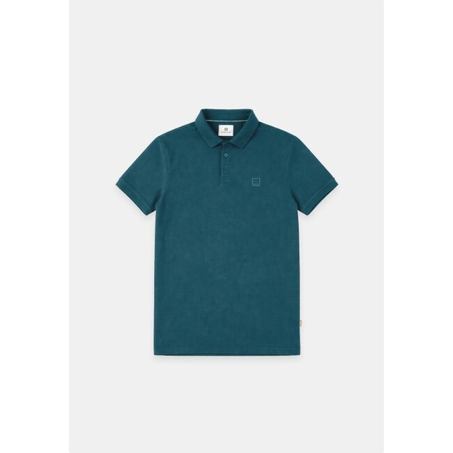 Gabbiano Gabbiano 2365212 Polo Shortsleeve Waffle Structure Forest Green - Regular Fit