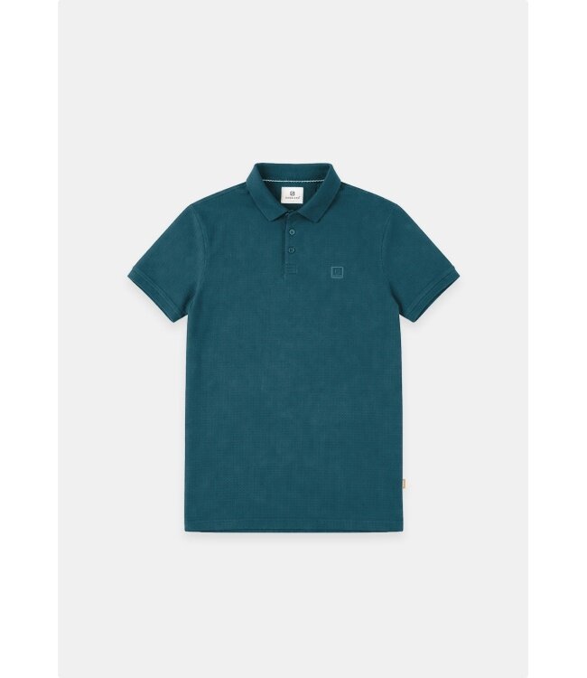 Gabbiano Gabbiano 2365212 Polo Shortsleeve Waffle Structure Forest Green - Regular Fit