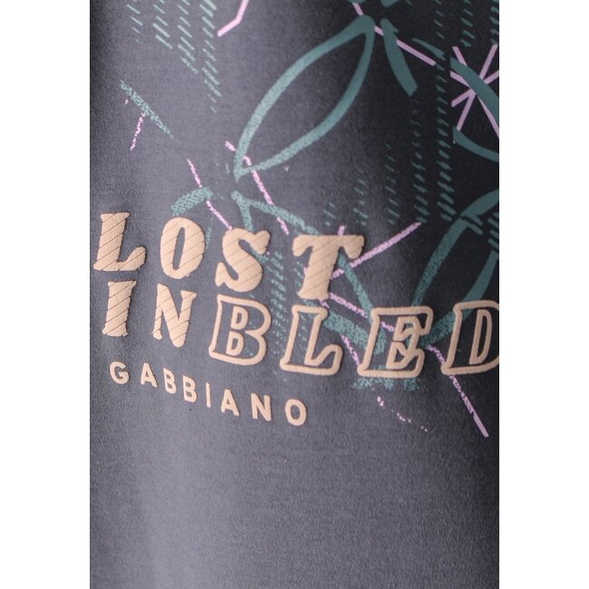 Gabbiano Gabbiano 1565105 Bistra T-Shirt Interlock Heavy Backprint Forest Green - Regular Fit