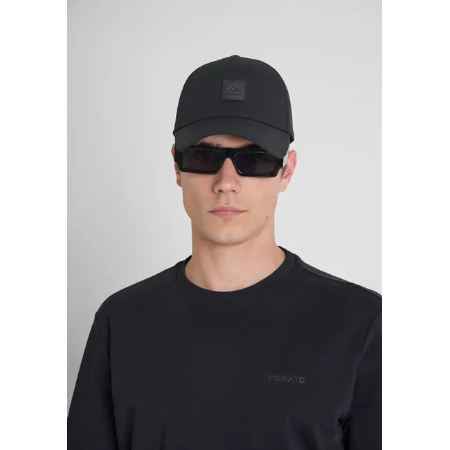 Antony Morato Antony Morato MMHA00388-FA800184 POPLIN BASEBALL CAP WITH LOGO BLACK